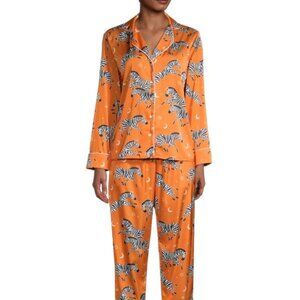 Averie Two-Piece Zebra Print Pajama Set